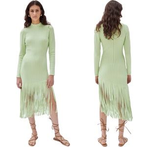 Ronny Kobo Collection | NWT Adkins Knit Dress in Butterfly Green - Size Small